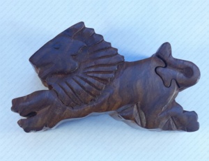 Caja de rompecabezas de madera de León hecho con uso de madera en juego de pago y MIND SHARP (AC 4058) - Product Image 1