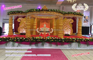 เซ็ตแมนเด็ปแต่งบอลลีวูดที่เฟื่องฟูสไตล์บอลลีวู้ดผู้ผลิต mandap งานแต่งงานฮินดูล่าสุดตกแต่งมันแผนที่สหรัฐอเมริกา - Product Image 4