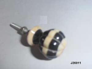 Tiradores de perilla de gabinete de cuerno de hueso hechos a mano disponibles en otros patrones de color para comedor, hogar, oficina, cocina, cajón de sala de estar - Product Image 4