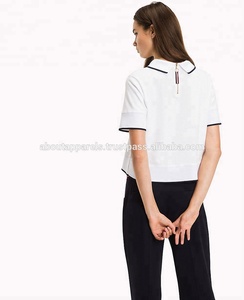 Nueva camiseta Polo de uniforme personalizado de compras en línea, muestra de China al por mayor, Polo transpirable de golf rojo para mujer - Product Image 3
