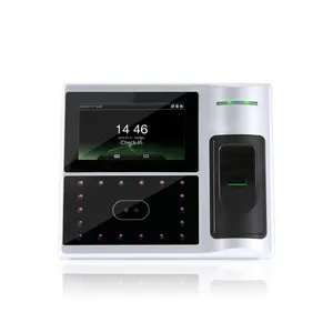 Touch screen Biometric face reader machine Fingerprint Time and Attendance system with battery (Uface)