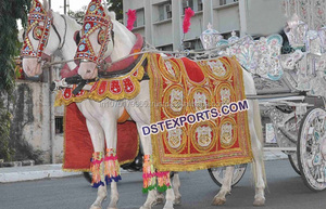 Robe de mariage indien rétro, en forme de cheval décoratif, rouge et or, cheval howder, 1 pièce - Product Image 2