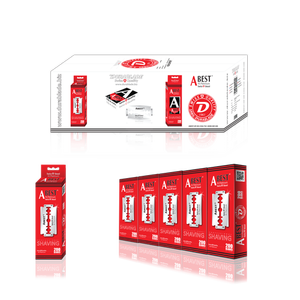 ABEST HI PLATINUM Lames de rasoir jetables à double tranchant Hommes Acier inoxydable Sécurité Salon de coiffure Rasage Lame Pilier Pack - Product Image 6