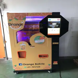 Exprimidor de naranjas profesional, máquina dispensadora automática de naranjas