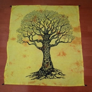 โปสเตอร์สไตล์อินเดียพิมพ์ลายต้นไม้แห่งชีวิตจากอินเดียพิมพ์ลายต้นไม้ผ้าฝ้ายผสมสี - Product Image 3