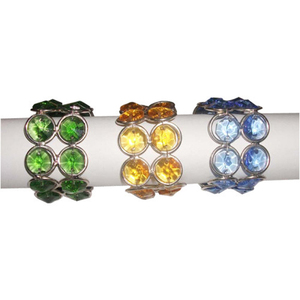 Anillo de servilletas con cuentas de cristal dorado, nuevo - Product Image 5