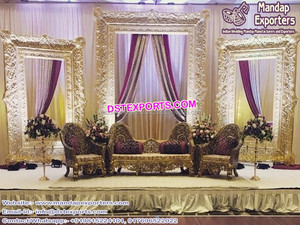 Escenario de boda asiático elegante, temática de bollwood, moda de escenario, boda india - Product Image 5