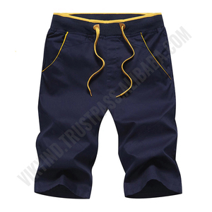 Shorts pour hommes en coton jeans Fitness Jogging Wear Shorts décontractés pour hommes Meilleure qualité Bas solides Taille élastique Marque de mode - Product Image 4