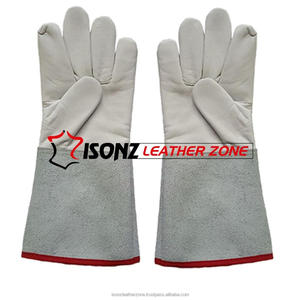 Gants de soudage TIG ISONZ de qualité supérieure en cuir de veau grainé, avec protection des poignets en daim, épaisseur 1,2 mm - Product Image 1