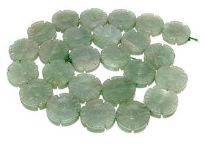 Cuentas de piedra tallada de flores sueltas de Aventurina, precio verde natural, efectivo para la fabricación de joyas con una calidad increíble - Product Image 2