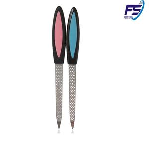 Tırnak dosya yüksek kalite 2018 <span class=keywords><strong>Metal</strong></span> tırnak dosya plastik saplı özel Logo paslanmaz çelik en iyi tırnak sanat dosyası