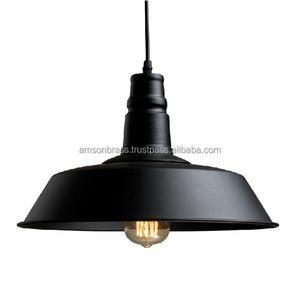 Luxury Design Metal Iron Pendant Lamp Ribbed Design Dome Style Hotel Restaurant Decoration Hanging Pendant <b>Light</b> - Product Image 3