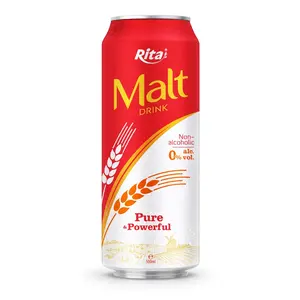 Bebida Fabricante Non Alcoholic Beer 500ml Pure Powerful Malt Drink Pode OEM/ODM entrega rápida em massa e serviço de qualidade