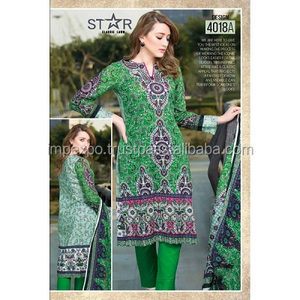 Césped salwar kameez/trajes de césped de Pakistán de 3 piezas/Tela de césped - Product Image 2
