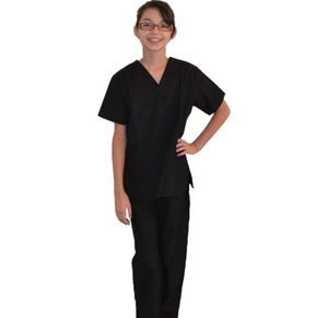 Uniformes Médicos Unisex con Logotipo Personalizado Bordado, Cuello en V, Manga Larga, Cómodos, de Poliéster y Elastano, para Verano - Product Image 2