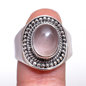 Anillo de Plata de Ley 925 con gemas de rubí estilo moderno de Cachemira - Product Image 4