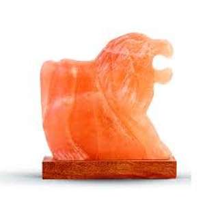 Élevez votre espace avec une lampe au sel de l'Himalaya en forme de lion artisanale avec boîte d'emballage-Sian Enterprises - Product Image 3