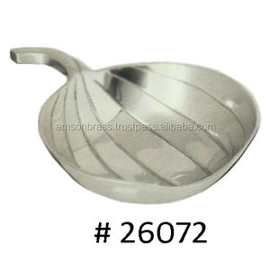 Assiettes décoratives en métal aluminium avec bordure en spirale pour plats de service - Product Image 3