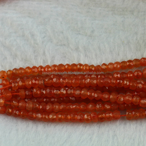 Pierres précieuses naturelles, perles de fabrication de bijoux, perles de cornaline hautement polies, fabricant en gros, véritable haute qualité, natuu - Product Image 4