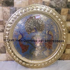 Laiton Gravure Décorative Plateau - Product Image 1