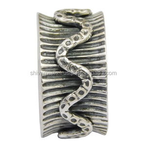 แหวนค้อนธรรมชาติเครื่องประดับเงินธรรมดาแหวนเงินนิรันดร์925เครื่องประดับเงินสเตอร์ลิงเครื่องประดับราคาขายส่ง - Product Image 3