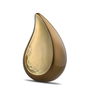 Gota de lágrima de latón para la cremación urna humanos urnas para las cenizas de la India de bronce sólido cremación urnas para las cenizas. - Product Image 5