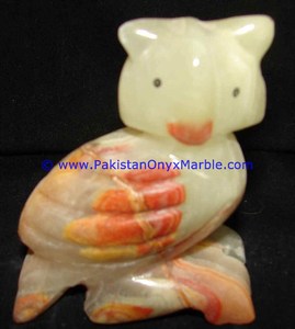 Estatua de búho de ónix tallado a precio de fábrica NATURAL de Pakistán - Product Image 6