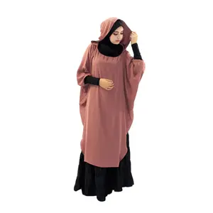 Modest Fashion Jilbab Two Piece Long Hijab