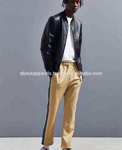 Blouson de moto en cuir d'agneau véritable de haute qualité, style nouveau et populaire, en gros, taille plus, hiver, best-seller, blouson aviateur pour homme - Product Image 4