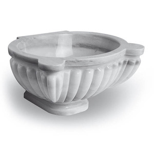 Blocs de bain Kurna au design moderne Lavabos exclusifs en marbre poli pour salle de bain Prix de marché imbattable pour commande en gros - Product Image 1