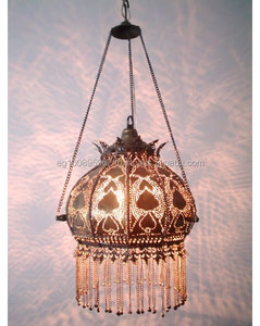 โคมไฟโดมญี่ปุ่นแบบเจาะด้วยมือดีไซน์ BR245ระย้าทองเหลือง/โลหะ - Product Image 1