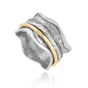 925 sterling silver jewelry plain <b>spinner</b> <b>ring</b> collection wholesale suppliers - Product Image 6