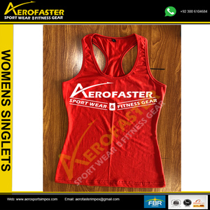 เสื้อกล้าม AeroFaster สำหรับผู้หญิง สีชมพู ระบายอากาศได้ดี ดีไซน์เว้าลายสก็อต ผ้าฝ้าย 100% ชุดกีฬา ชุดออกกำลังกาย โลโก้ด้านหน้า - Product Image 6