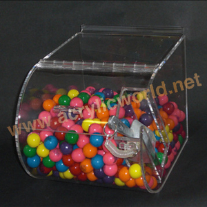 Clear Acrylic <b>Candy</b> <b>Box</b>/ Bins/Dispenser/ Container Wholesale <b>Candy</b> <b>Box</b> - Product Image 6