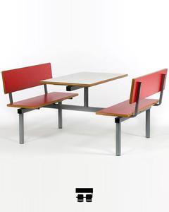 Sièges de restauration rapide en métal durable Style de conception moderne pour une expérience de restauration efficace Ensembles scolaires pour salles de classe et salles de classe - Product Image 3