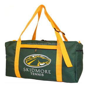 โลโก้ที่กําหนดเองกระเป๋าเดินทาง Duffel ไนลอนกันน้ําแยกยิมกระเป๋ากีฬาพร้อมช่องใส่รองเท้า - Product Image 2