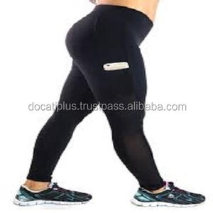custom oem side mobile pocket gym workout <b>leggings</b> - Product Image 3