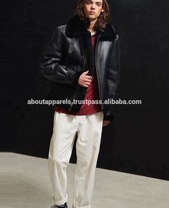 เสื้อแจ็กเก็ตมอเตอร์ไซด์หนังเชียลิงแท้สำหรับผู้ชาย,เสื้อผ้าแฟชั่นมีสไตล์ปี2022 - Product Image 5