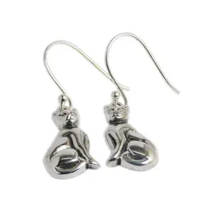 Bijoux pour femmes Design américain Boucles d'oreilles en argent sterling 925 uni Bijoux en argent pur Cadeau d'anniversaire