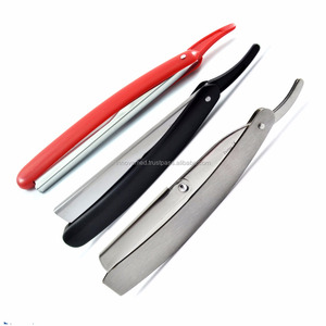 Maquinilla de afeitar de madera para salón de barbería corte recto garganta - Product Image 3