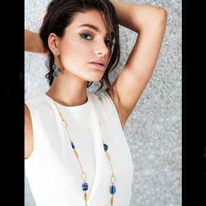 Elegant <b>Silver</b> <b>Pearl</b> Flower Shape Agate Druzy Stud <b>Earrings</b> New Fashionable Gold-Plated Brass for Women Children for Parties - Product Image 2