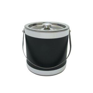 Seau à glace en acier inoxydable gainé de cuir fait à la main refroidisseur de champagne baquet de boisson arrivée chaude - Product Image 2