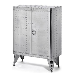Casa de diseño antiguo aviador muebles de gabinete de aluminio - Product Image 1