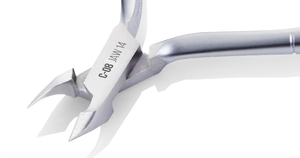 NGHIA Pince à cuticules professionnelle en acier inoxydable plaqué gris Coupe-ongles modèle C-08 Lap Joint Single Manucure Pédicure Set - Product Image 2