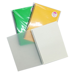 custom printing plastic cover spiral notebook B5