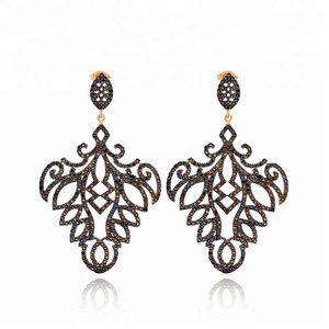 Boucle d'oreille lustre en argent Sterling 925 fait à la main, pour femmes, nouvelle tendance, vente en gros, livraison gratuite - Product Image 1