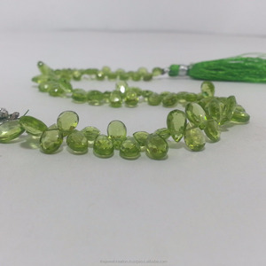 6mm 8mm Naturel Vert Péridot Poires À Facettes Briolette Perles De Pierres Précieuses Strand Prix De Grossiste Du Fournisseur Commandez Achetez Maintenant - Product Image 1