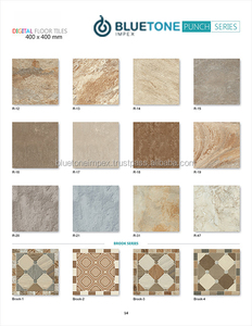 Carrelage de sol extérieur antidérapant 400x400, carreaux émaillés, carreaux en porcelaine, carreaux d'intérieur, forme carrée, surface polie, qualité AAA naturelle - Product Image 5