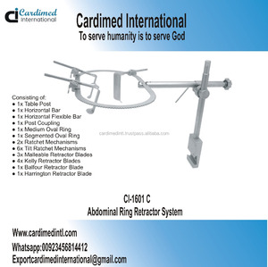 Sistema de Retractor Abdominal de Anillo Metálico, Certificado CE, Piezas de Repuesto Gratuitas, Manual, 2 Años de Garantía, Instrumentos Quirúrgicos Clase I CI-887.36 - Product Image 2