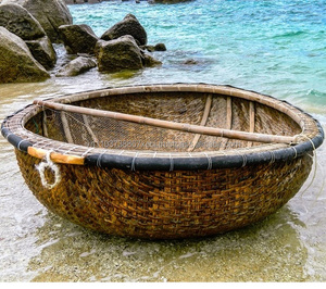 Barco Coracle de bambú hecho a mano de Vietnam con tamaño personalizado para barco de viaje de pesca con función de bambú precio barato - Product Image 2